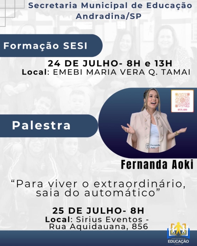 Noticia secretaria-da-educacao-promove-palestra-com-fernanda-aoki-para-inspirar