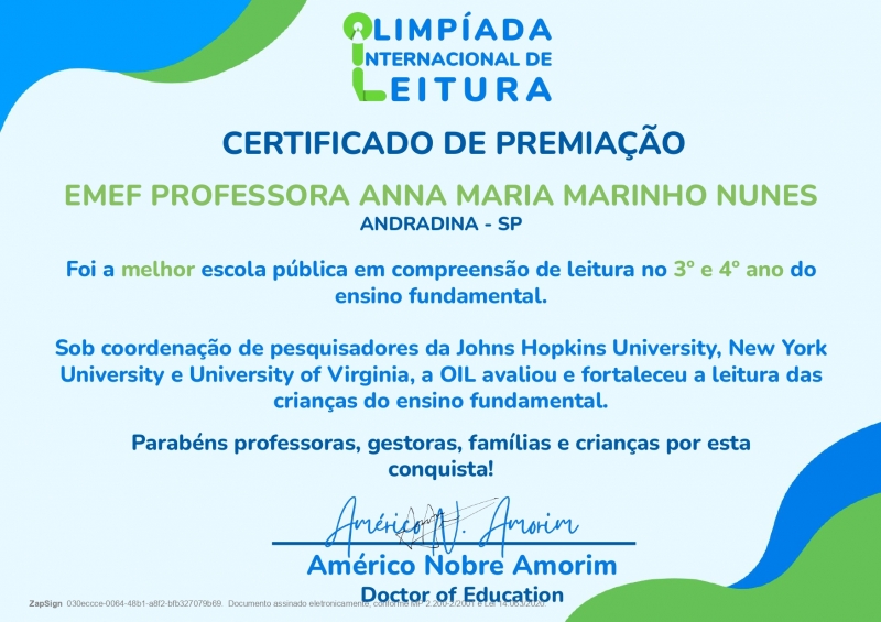 Noticia emef-anna-maria-marinho-nunes-e-destaque-em-olimpiada-internacional-de